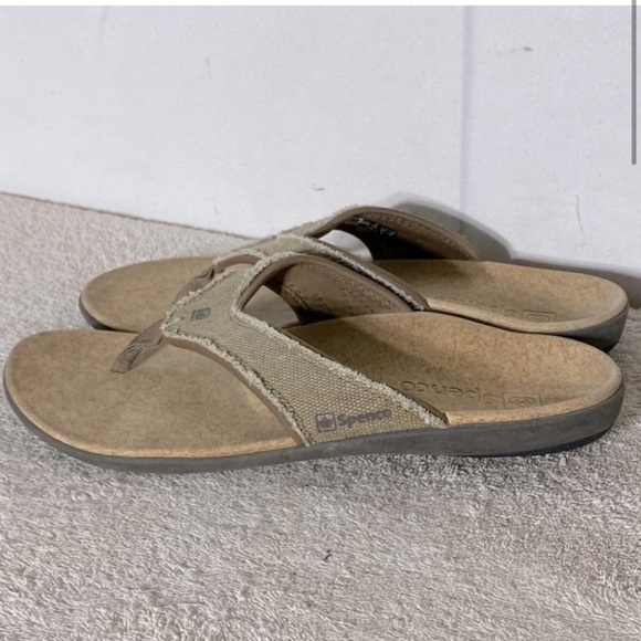 Spenco Yumi Plus Straw Java Cork Flip Flops 10 - Picture 2 of 14